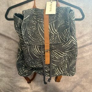 Iu & Elle Gray and Brown Women's Backpack